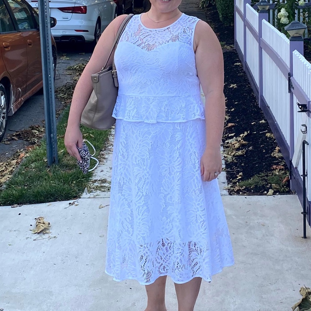 White lace Lilly Pulitzer dress